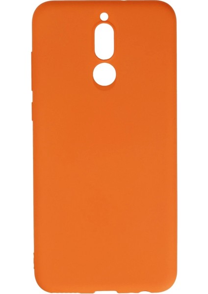 MYT09 Huawei Mate 10 Lite Kılıf Nano Içi Kadife Silikon - Turuncu