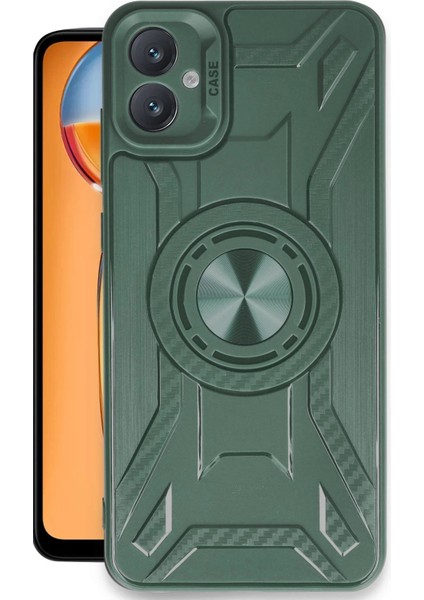 MYT09 Samsung Galaxy A05 Kılıf Lincoln Silikon - Koyu Yeşil