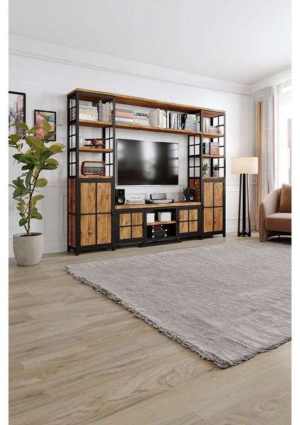 Aster V2 Tv Ünitesi - Size Özel Üretim - Gerçek Ağaç - Köknar