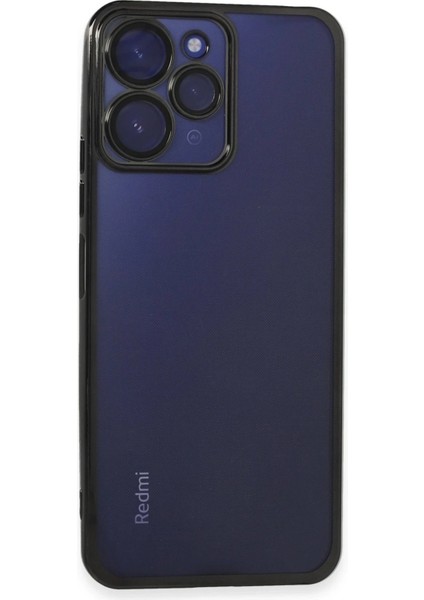 MYT09 Xiaomi Redmi 12 Kılıf Lensli Silikon - Siyah