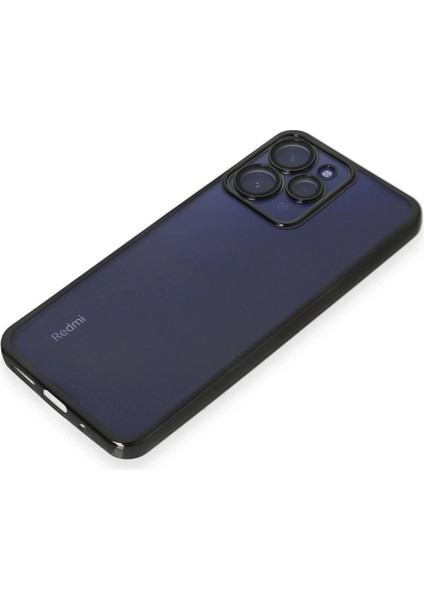 MYT09 Xiaomi Redmi 12 Kılıf Lensli Silikon - Siyah fırsatları