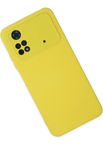 MYT09 Xiaomi Poco M4 Pro 4g Kılıf Nano Içi Kadife Silikon - Sarı fiyatları