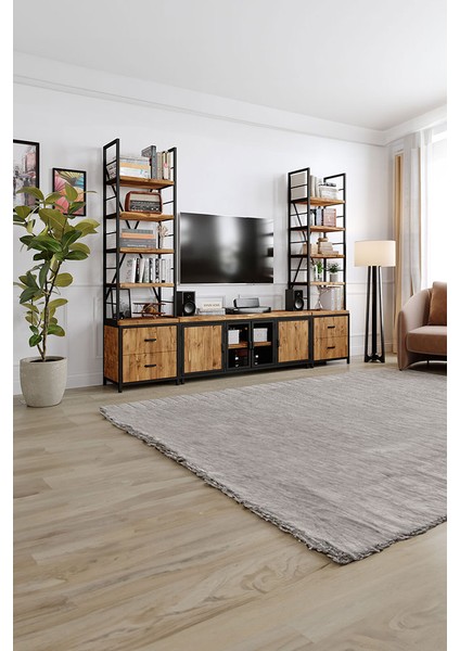 Frezya Tv Ünitesi - Size Özel Üretim - Gerçek Ağaç - Köknar
