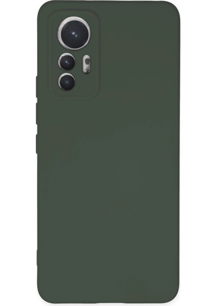 MYT09 Xiaomi Mi 12 Lite Kılıf Nano Içi Kadife Silikon - Koyu Yeşil