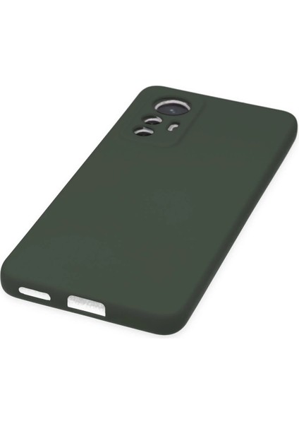 MYT09 Xiaomi Mi 12 Lite Kılıf Nano Içi Kadife Silikon - Koyu Yeşil indirimleri