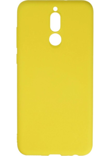 MYT09 Huawei Mate 10 Lite Kılıf Nano Içi Kadife Silikon - Sarı