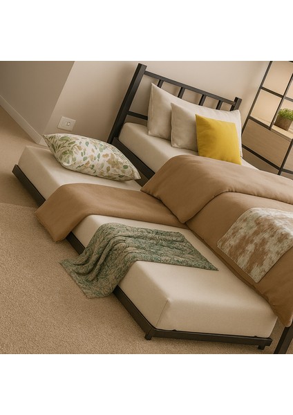 Atlas Yavrulu Metal Karyola 80 x 190-90 x 190 fırsatları