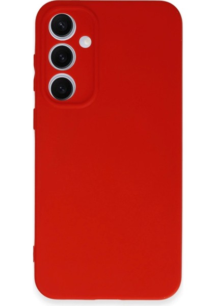 MYT09 Samsung Galaxy S24 Fe Kılıf Nano Içi Kadife Silikon - Kırmızı fırsatları