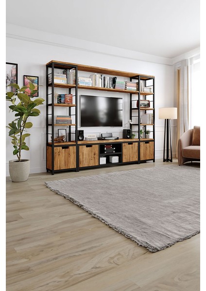 Lotus V2 Tv Ünitesi - Size Özel Üretim - Gerçek Ağaç - Köknar