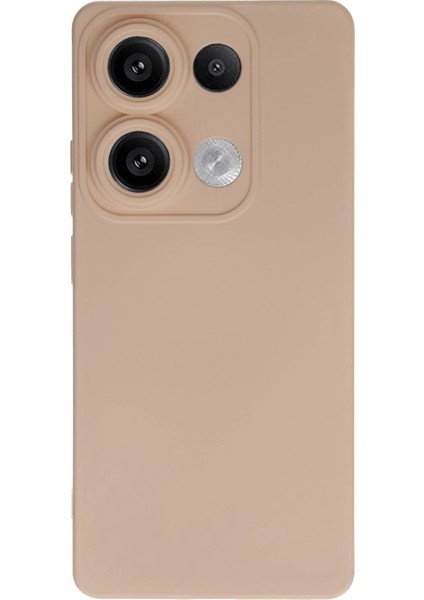 MYT09 Xiaomi Redmi Note 13 Pro 4g Kılıf Nano Içi Kadife Silikon - Pudra