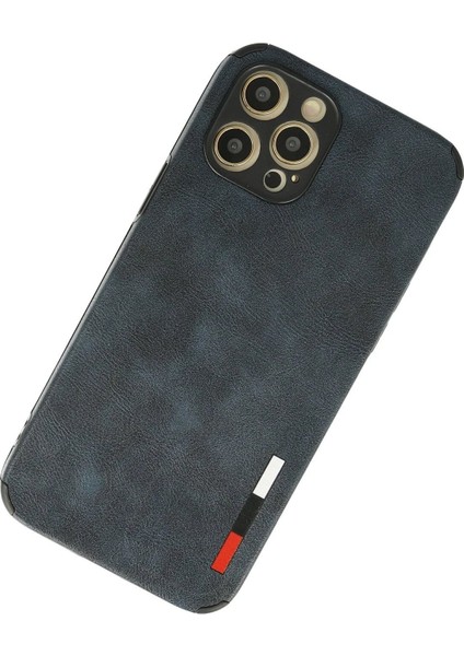 MYT09 iPhone 12 Pro Kılıf Loop Deri Silikon - Lacivert modelleri