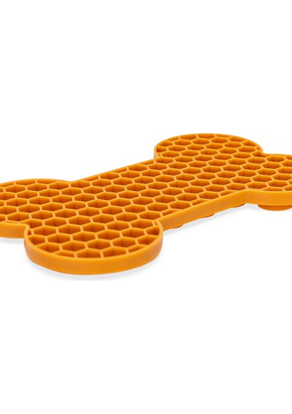 Mtxdpn Beeztees Yavru Köpek Yaş Mama Yeme Oyuncağı, Kemik Şeklinde, Silikon, Turuncu, 18X11CM fırsatları