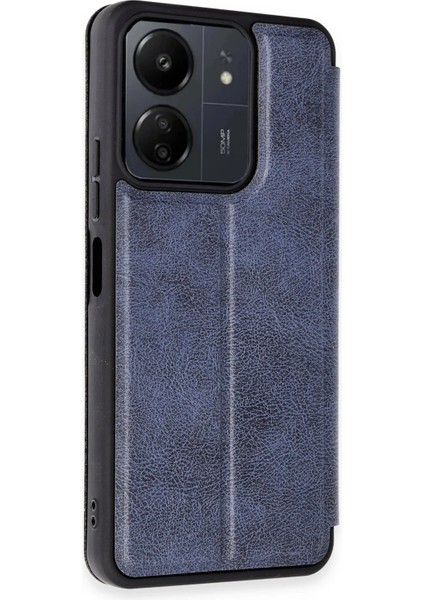 MYT09 Xiaomi Redmi 13C Kılıf Flip Cover - Lacivert fiyatları
