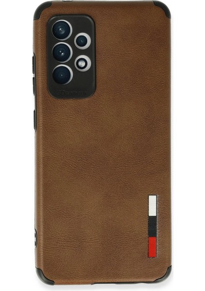 MYT09 Samsung Galaxy A72 Kılıf Loop Deri Silikon - Kahverengi