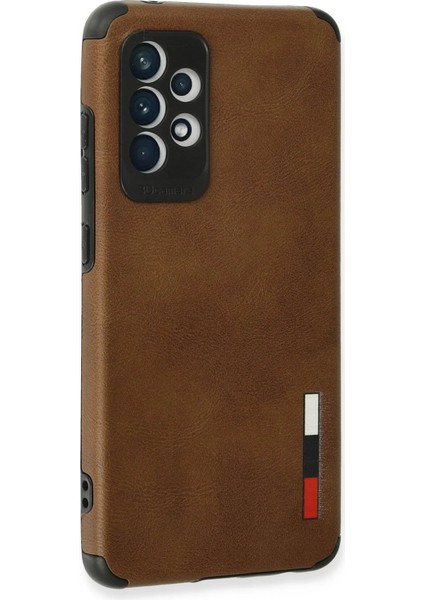 MYT09 Samsung Galaxy A72 Kılıf Loop Deri Silikon - Kahverengi modelleri