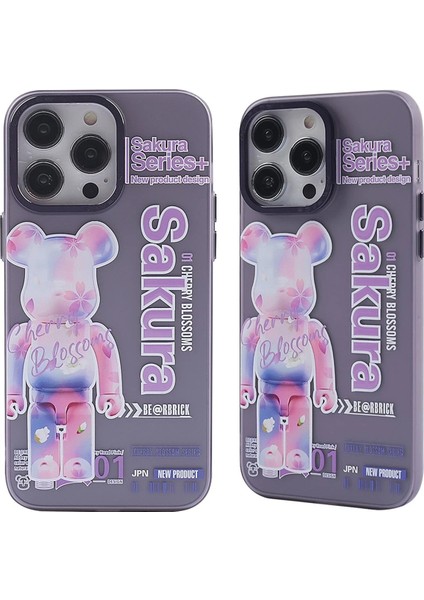 MYT09 iPhone 13 Pro Kılıf Prada Desenli Kapak - Prada Mor - 1 modelleri