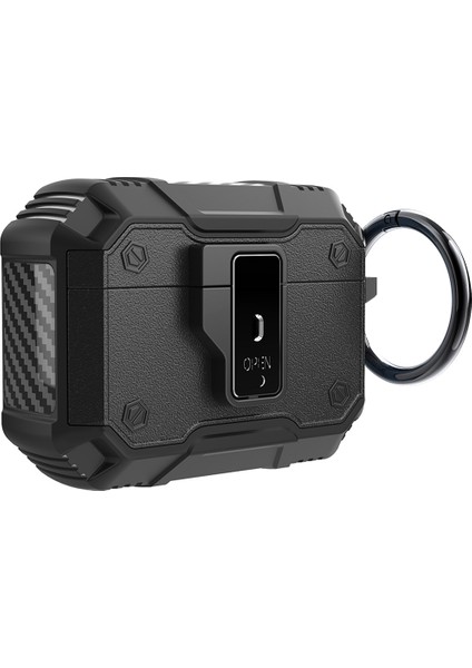 Airpods Uyumlu Pro 3 Kılıf Zore Airbag 27 Silikon-Siyah