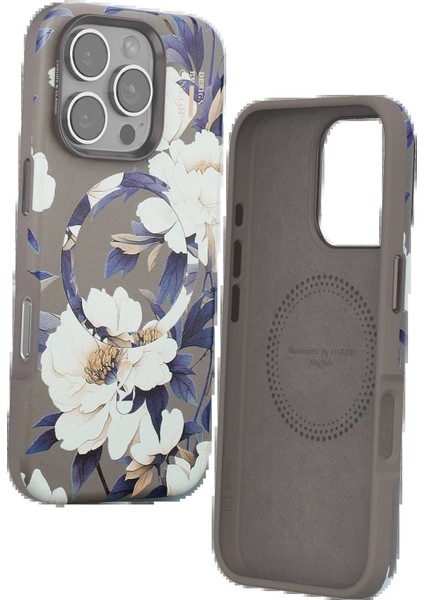 MYT09 iPhone 16 Pro Flower Series Magsafe Kapak - Gri fiyatları