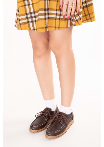 Hakiki Deri Kaymaz Taban Rahat Casual Ayakkabı MLK.5080 - Kahverengi - 40 Kahverengi fırsatları