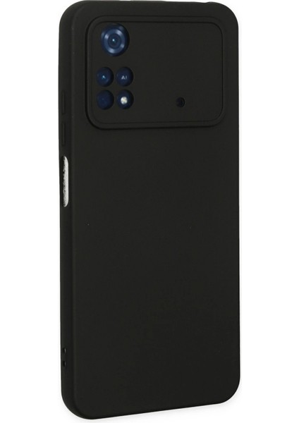 MYT09 Xiaomi Poco M4 Pro 4g Kılıf Nano Içi Kadife Silikon - Siyah modelleri