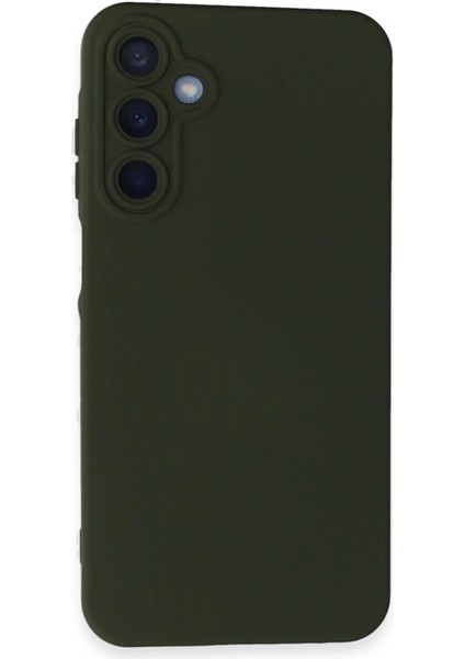 MYT09 Samsung Galaxy A25 5g Kılıf Nano Içi Kadife Silikon - Koyu Yeşil