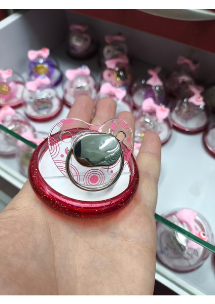 Gümüş Detaylı Bebek Emziği