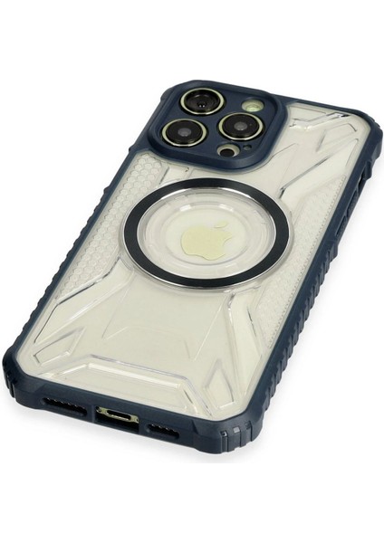 MYT09 iPhone 13 Pro Kılıf Prag Magneticsafe Kapak - Lacivert fırsatları