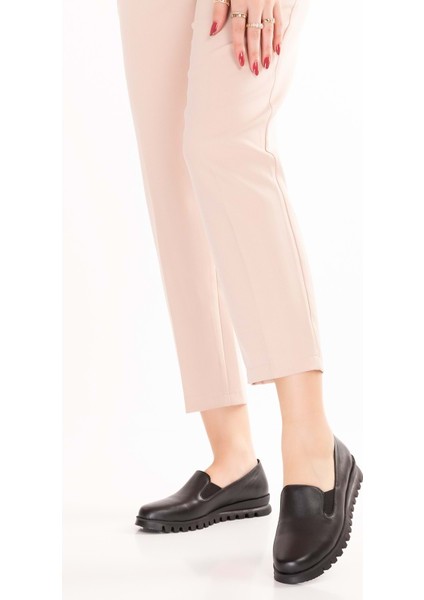 Hakiki Deri Kaymaz Taban Rahat Casual Ayakkabı MLK.849 - Siyah - 40 Siyah fiyatları