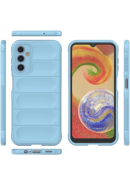 MYT09 Samsung Galaxy A14 4g Kılıf Optimum Silikon - Sky Blue modelleri