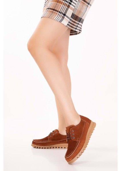 Hakiki Deri Kaymaz Taban Rahat Casual Ayakkabı MLK.5080 - Taba Süet - 37 Taba Süet fiyatları