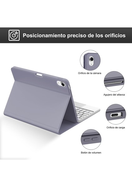 Ipad Air 4/5/6 Nesil Air 11 2025 M2/m3 Uyumlu Tablet Klavyeli Kılıf Bluetooth Kalem Bölmeli Stand modelleri