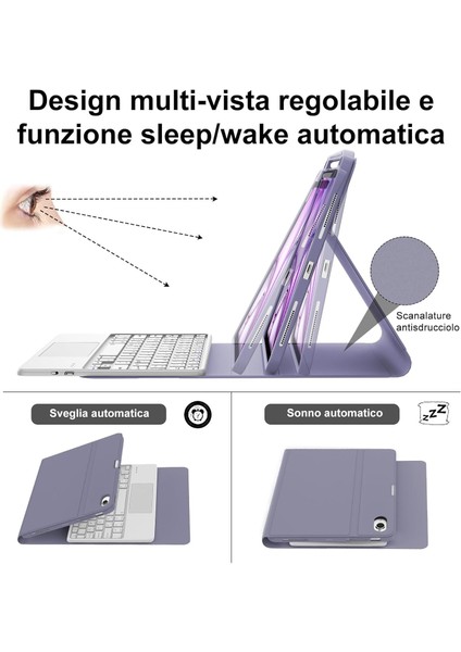 Ipad Air 4/5/6 Nesil Air 11 2025 M2/m3 Uyumlu Tablet Klavyeli Kılıf Bluetooth Kalem Bölmeli Stand fırsatları