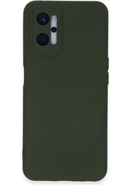 MYT09 Realme 9i 4g Kılıf Nano Içi Kadife Silikon - Koyu Yeşil