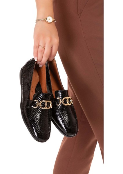 Hakiki Deri Esnek Rahat Taban Yumuşak Deri Rahat Loafer ALB.209 - Siyah Petek - 40 Siyah Petek fiyatları