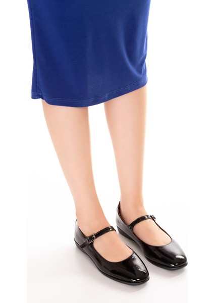 Hakiki Deri Esnek Rahat Taban Yumuşak Rahat Babet Ayakkabı ALB.230 - Siyah Rugan - 39 Siyah Rugan indirimleri