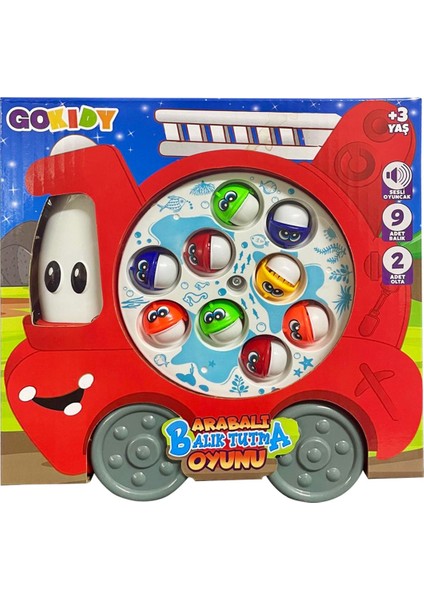 Arabalı Balık Tutma Oyunu Sesli Hareketli Eğitici Oyuncak