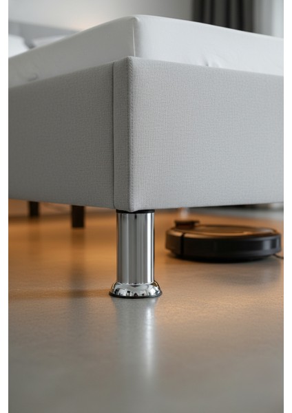 Baza Koltuk Kanepe Mobilya Ayağı Ince Diş Metrik 8mm Krom Metal Ayakları 15CM 8 Adet fiyatları