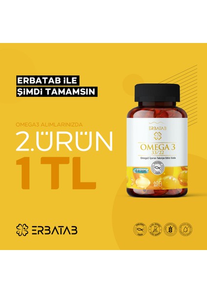 Omega 3 Balık Yağı 33/22 60 Kapsül Licaps®