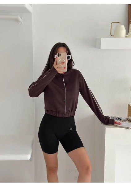 Biyeli Alo Baskılı Scuba Ceket modelleri