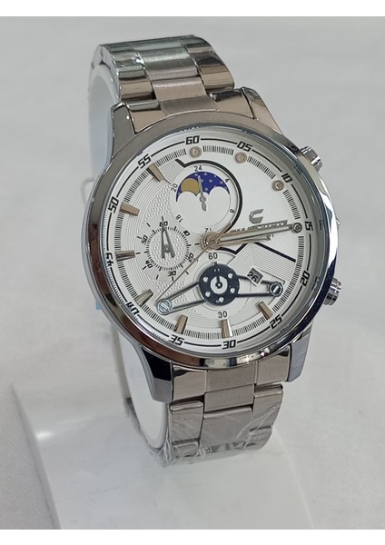 Çelik Kordonlu, Basmalı Kilitli, Takvim Göstergeli, Su Geçirmez, 2 Yıl Garantili Erkek Kol Saati