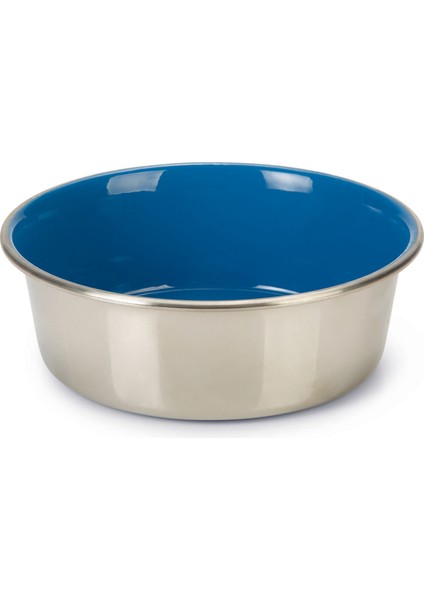 Mtxdpn Beeztees Köpek Mama Su Kabı, Paslanmaz Çelik, Içi Mavi, 20CM, 1,9l