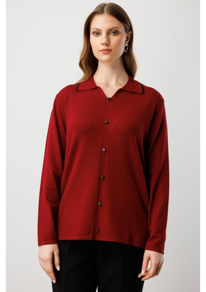 65384 Onteks Kazak Düğmeli Gömlek Yaka