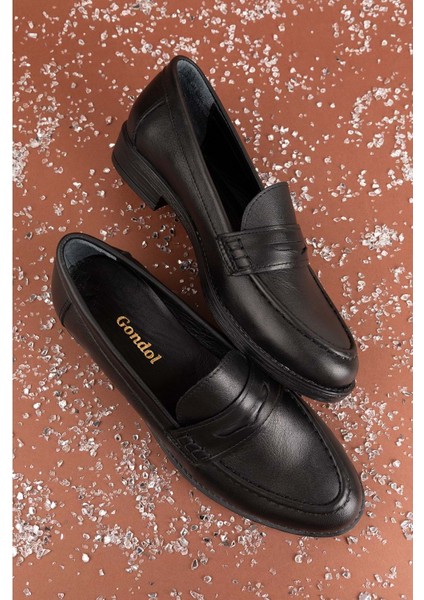 Hakiki Deri Kadın Klasik loafer MD.236 - Siyah - 39 Siyah fiyatları