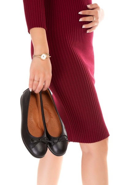 Hakiki Deri Esnek Rahat Taban Yumuşak Rahat Babet Ayakkabı ALB.509 - Siyah - 39 Siyah fiyatları