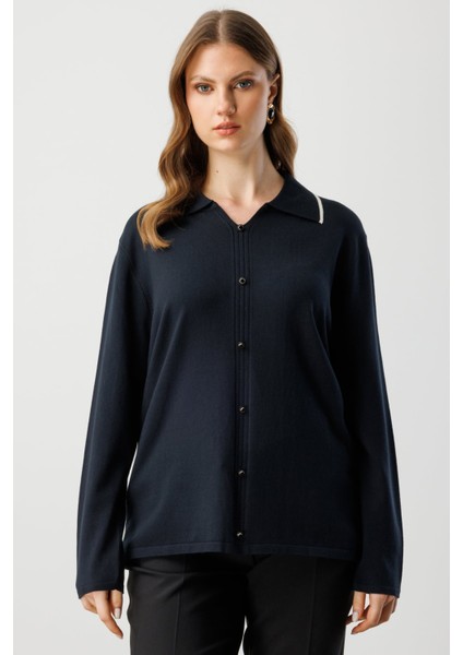 65384 Onteks Kazak Düğmeli Gömlek Yaka