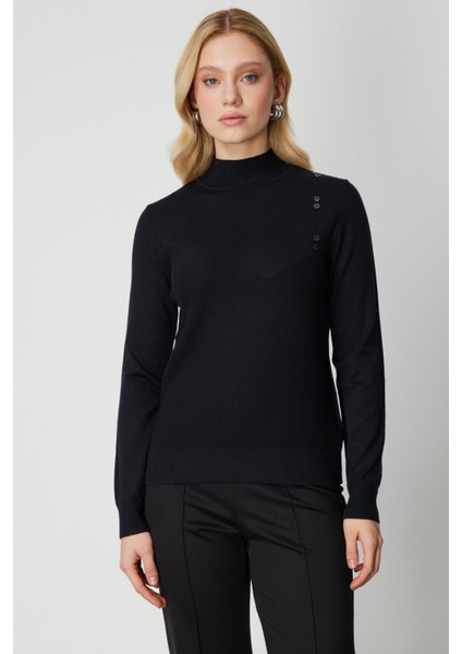 65348 Onteks Kazak Dikiş Detaylı Tek Tarafı Düğmeli