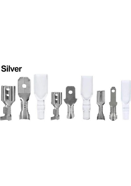 Hatfon Kablo Terminal Seti 135 Parça Gümüş (2,8-4,8 ve 6,3mm 15 Li Takım ve Kılıfı) Plastik Çantada fiyatları