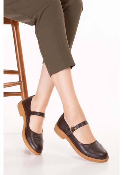 Hakiki Deri Günlük Klasik Makosen Babet Ayakkabı ALB.406 - Kahverengi - 40 Kahverengi modelleri