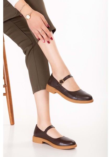 Hakiki Deri Günlük Klasik Makosen Babet Ayakkabı ALB.406 - Kahverengi - 40 Kahverengi fırsatları