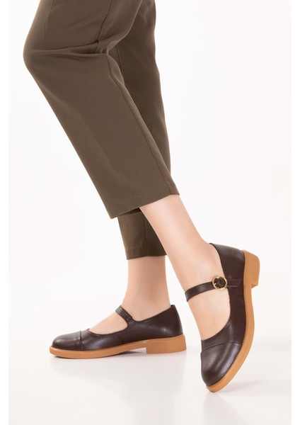 Hakiki Deri Günlük Klasik Makosen Babet Ayakkabı ALB.406 - Kahverengi - 40 Kahverengi indirimleri